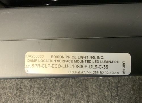 Edison Price Lighting SPR-CLP-ECO-LU-L10S30K-DL9-C-36 - Picture 2 of 4