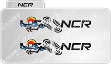 2 Adesivi scudetti NCR Ducati  996 998 748 916 hypermotard small sx 