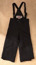 EUC Kids Obermeyer Black Snow Overalls Preschool Sz 4 Great Brand 