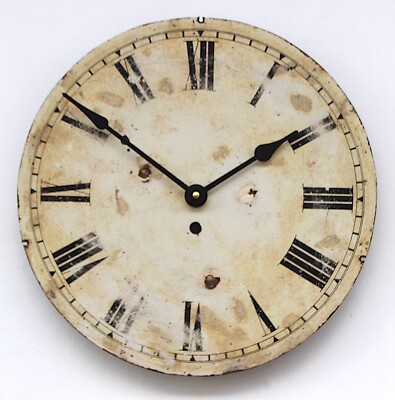 Original Anfang 20. Jahrhundert Eisenbahn/Warterzimmer Stil Vintage Uhr Zifferblatt/Zifferblatt.