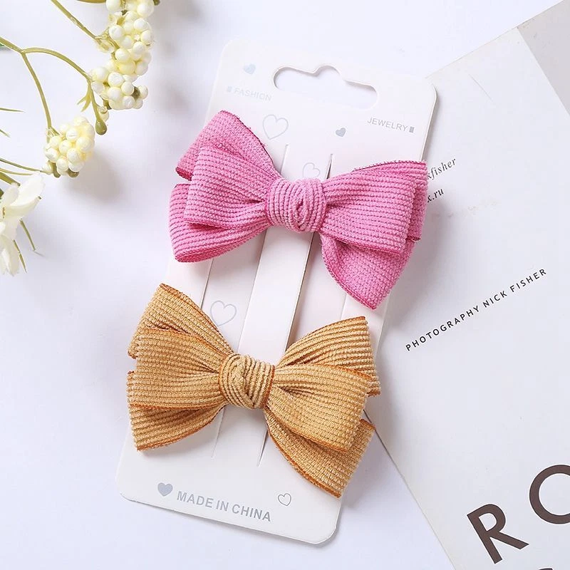 Lovely Bows Hairpins -Photo Props Children Barrettes Baby Hair Clips Set 3PC Lot - Image 4 of 4