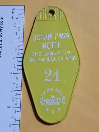 Portachiavi vintage Ocean Park Motel Santa Monica, California #24 - Foto 2 di 3