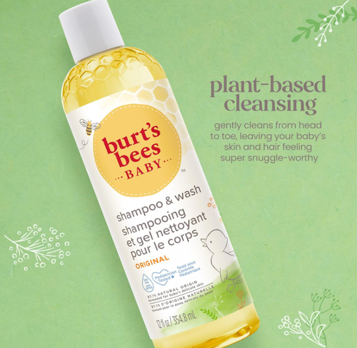 Burt’s Bees Baby Wash – Tear-Free, Natural, 12oz (Pack of 3) - Picture 3 of 14