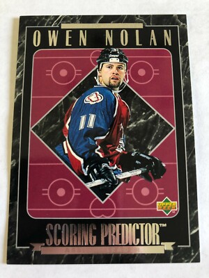 1995-96 Upper Deck Scoring Predictor Owen Nolan #R7 Avalanche