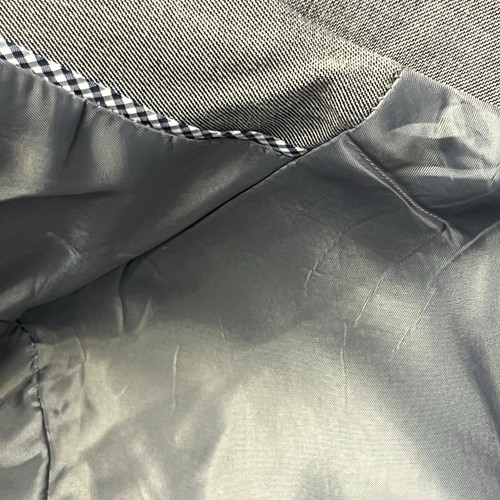 CHAPS Blazer Jacket Medium Grey Lined 2 Button Boys Size 16 Regular Stretch - Picture 11 of 13