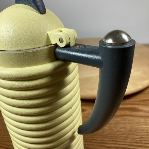 Fabricante de espresso de aluminio moka vintage muy raro amarillo Calderoni Fratelli - Imagen 12 de 13