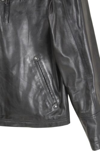 SCULLY Lambskin Leather Jacket Mens Large Black full zip pockets Bomber - Picture 8 of 20
