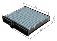 Bosch Innenraumfilter Filter+ 0 986 628 527 Aktivkohlefilter FüR Renault ScÉNic