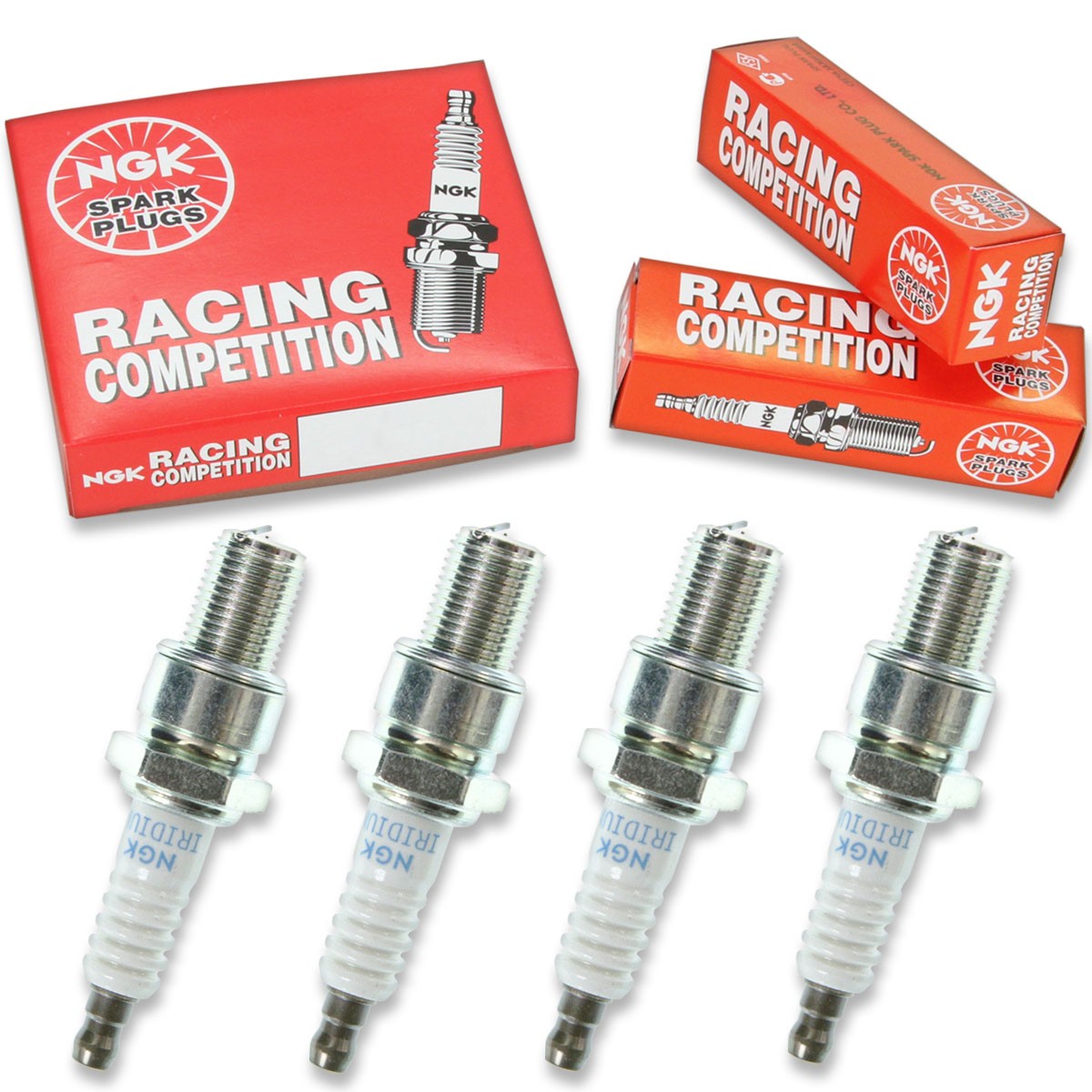 4 pc NGK 5442 R7376-8 Racing Spark Plugs for IW01-24 92070-1275 92070-1247 bf