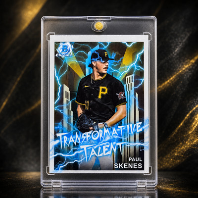 Paul Skenes RARE ROOKIE RC BOWMAN CHROME LIGHTNING INVESTMENT CARD PIRATES ROY