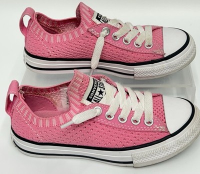 CONVERSE ALL STAR CHUCK TAYLOR Sneakers girls Junior 11 Shoreline Knit Pink