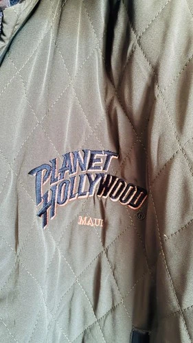 RARE  Planet Hollywood Men"s Leather Jacket, NEVER WORN, MOVIE MEMORBILA  DISPAY image 10