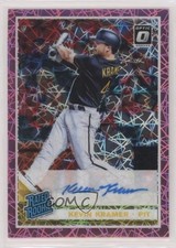 2019 Panini Donruss Optic Pink Velocity Prizm Kevin Kramer #RRS-KK Auto 2a9