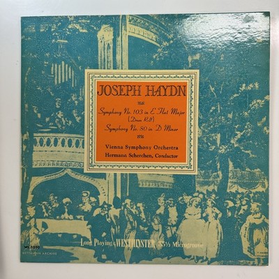Symphony No. 103 Drum Roll No. 80 LP Vinyl Record Scherchen Westminster WL 5050