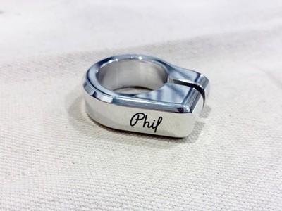 Phil Wood & Co. Seatpost Seat Collar Clamp Polished Silver Chrome 30.0mm