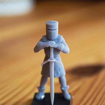 3D PRINTING VALLEY Black Knight Multipart Highland Miniatures Hero Various Scales