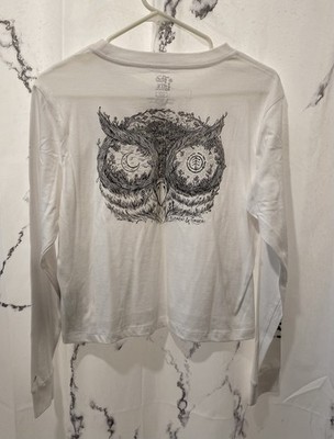 Element Skateboarding & Timber Too Late Long Sleeve Womens Tee New With Tags