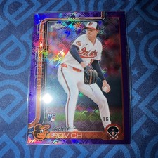 2025 Topps Chrome Logofractor Edition #140 Cade Povich Purple Refractors #/250