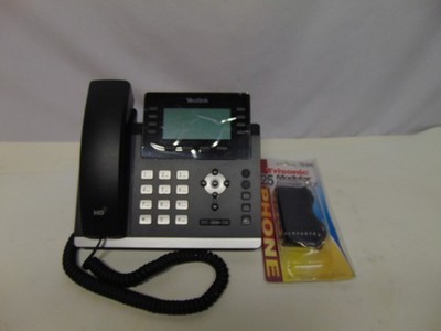 Yealink Ultra Elegant Wall Mountable Corded IP Phone 3.7'' Graphical LCD SIP-T43U