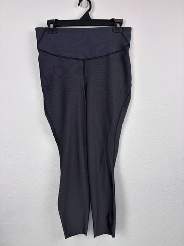 Lululemon women's 10 base pace high-rise tight 25" two toned ribbed black grey - Picture 3 of 7