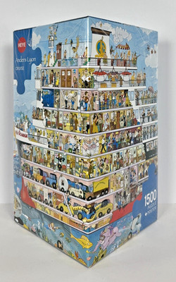 Heye  Cruise  Anders Lyon 1500 Piece Triangle Box Jigsaw Puzzle NIB | Cartoon