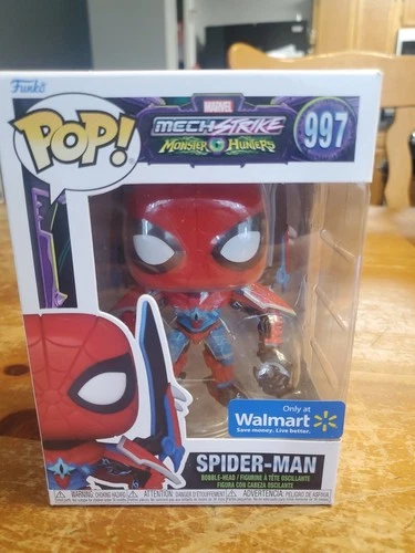 Funko Pop Spider-Man #997 CHASE GITD - Mech Strike Monster Hunters - Marvel