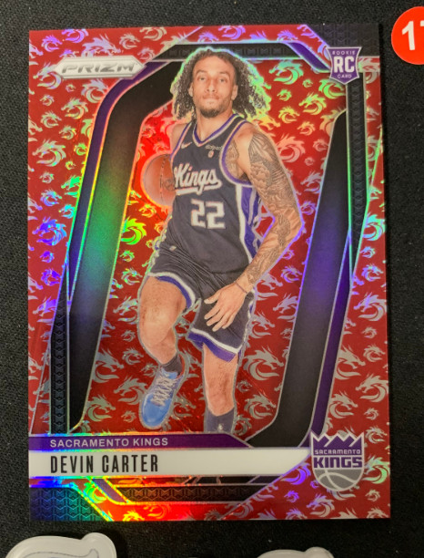 Devin Carter 2024-25 Panini Prizm 28/88 Base Dragon Kings RC #231