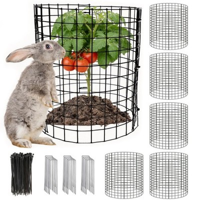 5 Pack Plant Protector from Animals, 12x12 Inches Wire Plant Protector, Plant...