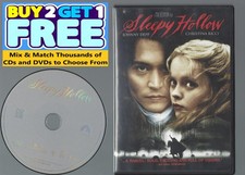 Sleepy Hollow DVD, 1999 Tim Burton Johnny Depp Disc Cover Art Only