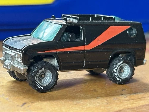 Hot Wheels Real Riders Baja Breaker A-Team Van 1977 Hood Opens Malaysia Vintage