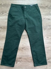 Bonobos Stretch Chino Pant Mens 36 x 28 Green Athletic Fit New