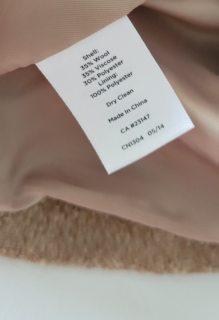 Talbots Jacket Wool blend snap closure light brow… - image 10