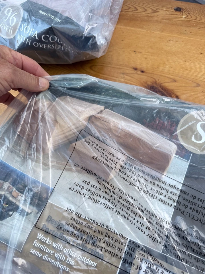 户外沙发套,420D 防水露台家具套,79 英寸宽 37 英寸深 x 35 英寸高 — 第 2/4 张图片