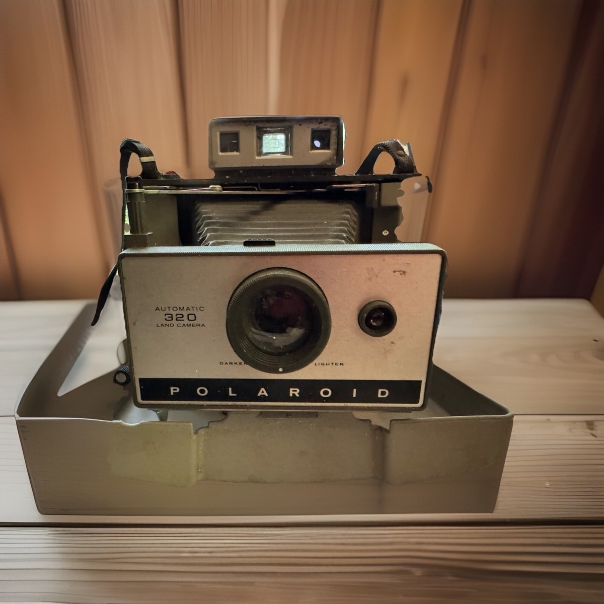 【最終値下げ】POLAROID LAND CAMERA MODEL320 Vintage Polaroid Automatic 320 Land Camera w/ Flash & Case | eBay