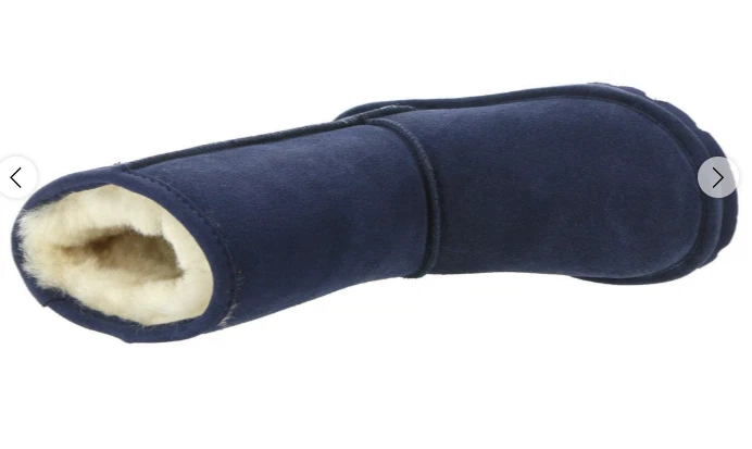 NUEVO EN CAJA BEARPAW Elle corto pantorrilla ancha (mujer)- azul talla 9 Foto 3 de 4