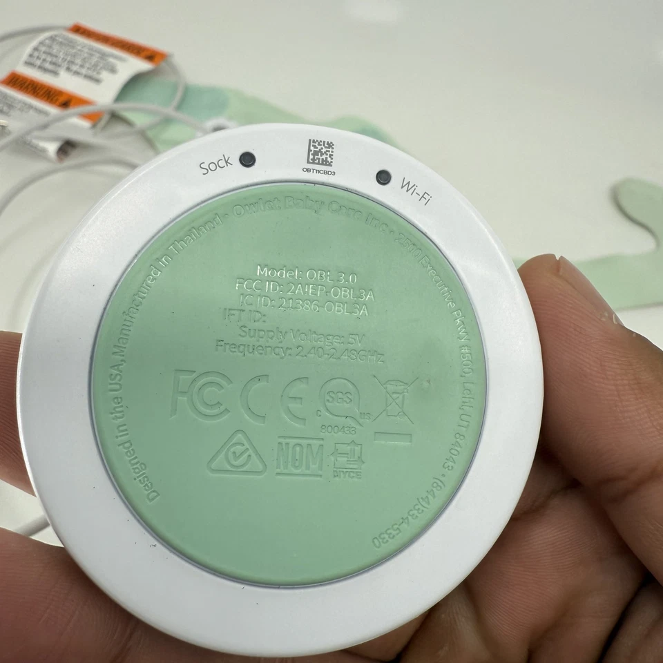 Calcetín Owlet Dream - Monitor inteligente para bebés - Sensor de pie para rastrear los latidos del corazón Foto 4 de 4