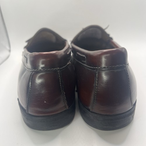 Größe 12 GH Bass & Co. Weejuns Quaste Halbschuhe Schuhe Burgund Leder Freizeit Herren - Bild 5 von 7