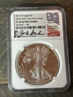 2017-W American Silver Eagle Proof NGC PF70 Ultra Cameo signed by John Boehner