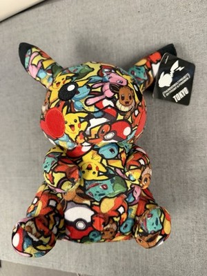 Thunderbolt Pikachu FRGMT x Pokemon Graffiti all over print Plush Pokémon tag