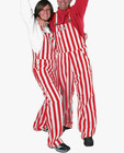 Game Bibs Overalls Red/White Striped College Size M Football Party NWD