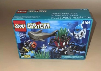 Vintage 1996 Lego System Aquacessories 6104 New In Box Sealed