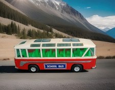 1950 Friction Schoolbus Made In Hong Kong