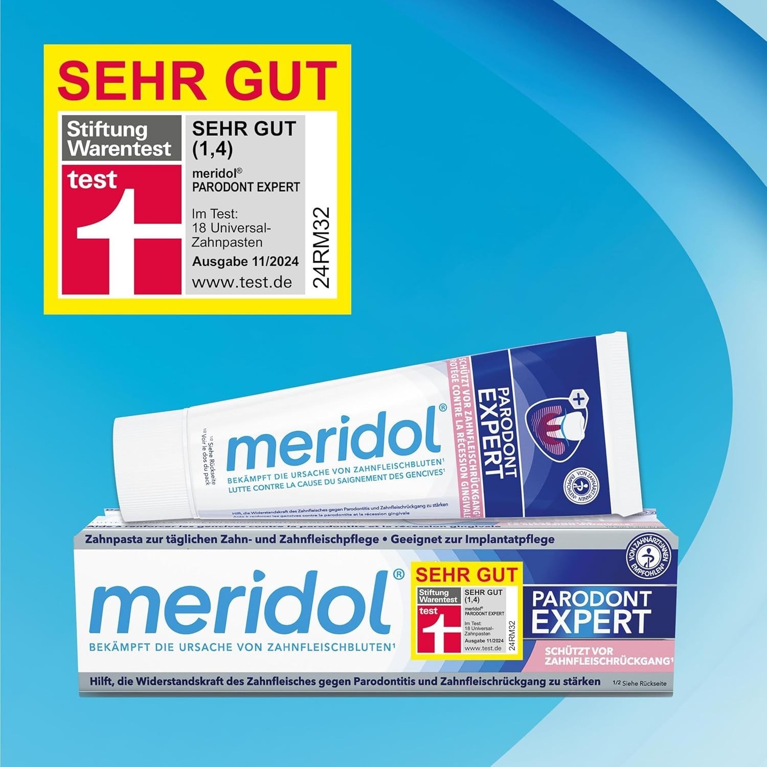 Meridol Zahnpasta Parodont Expert 75 Ml - Zahncreme Wirkt Antibakteriell Und Unt