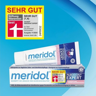 Meridol Zahnpasta Parodont Expert 75 Ml - Zahncreme Wirkt Antibakteriell Und Unt
