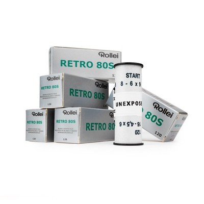 5x Rollei Retro 80s Vintage  Rollfilm 120 s/w b/w Schwarzweißfilm Mittelformat