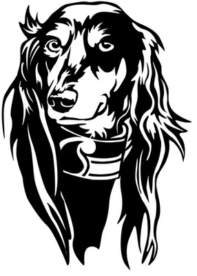 SALUKI Aufkleber - Autoaufkleber - sticker - Saluki Windhund Kopf #65 - Bild 1 von 3