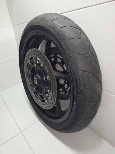 FRONT WHEEL RIM + DISCS YAMAHA YZF-R6 600 2006 - Picture 8 of 15
