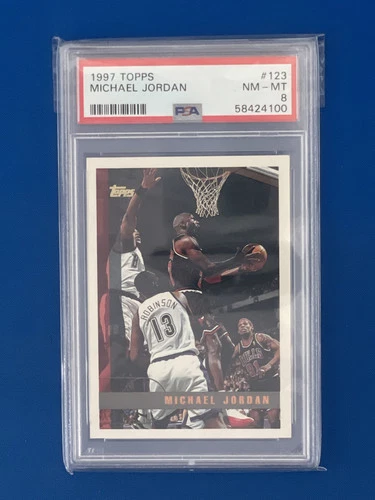 1997 Topps Michael Jordan #123 PSA 8