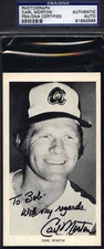 Carl Morton Autograph 1973 Team Issue Photo Psa/dna