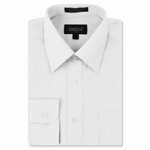 Herren Knopfleiste formelles Kleid Shirt Langarm einfarbig normale Passform - Bild 73 von 82